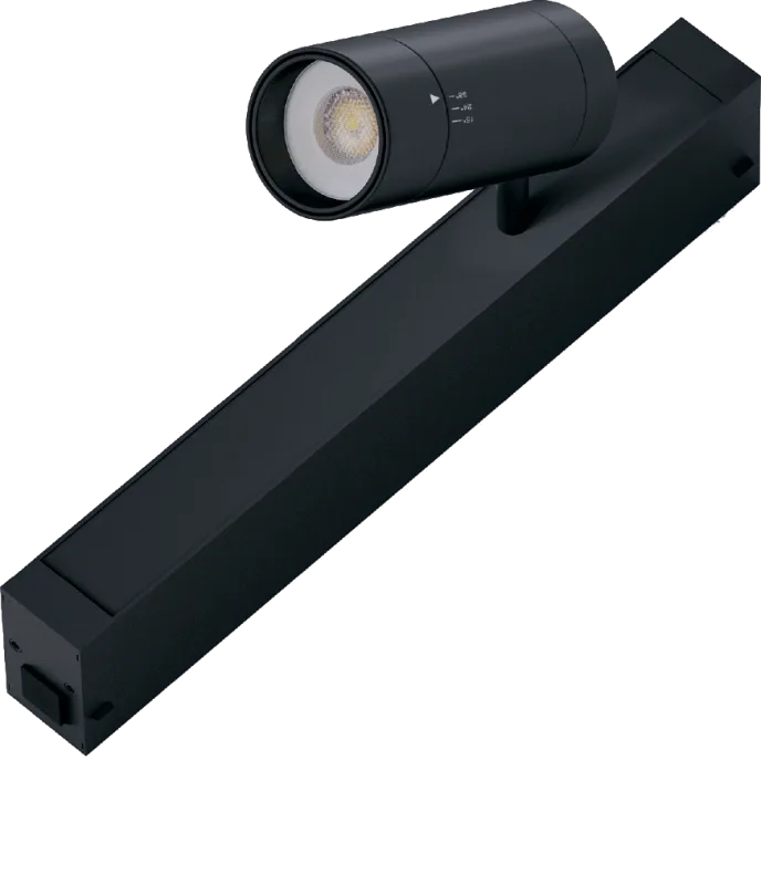 Светильник BADDY, система SLIMLINE,Black 7W 15°-38° SMART DIM CRI90 TRIX 3000-6000К,80x40mm