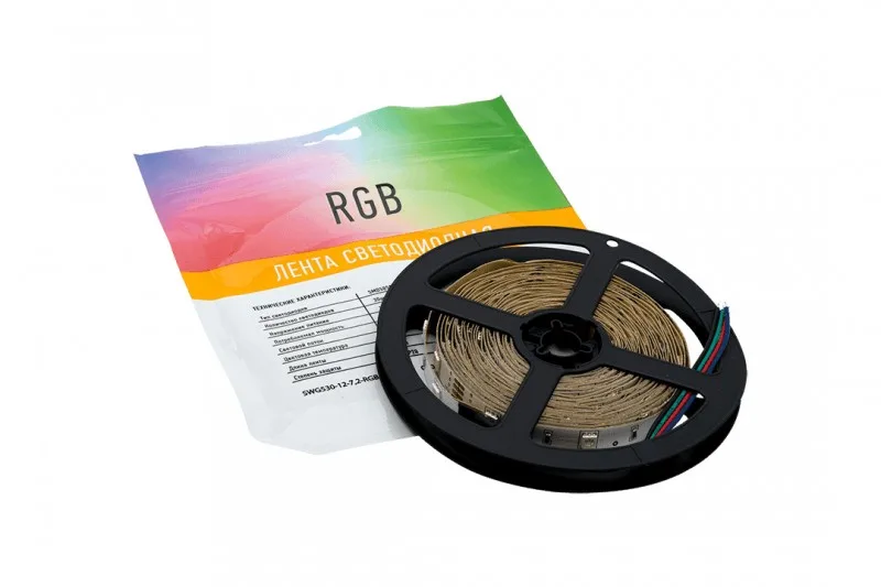 Лента светодиодная 5050 4в1, 19,2 Вт/м 60Led/m RGB+4000 24 SWG