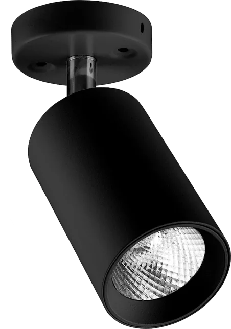 Светильник светодиодный 10W. 800Lm. 35 градусов, черный наклонный AL519 60*160mm 4000K