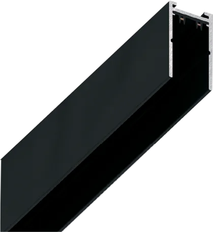 Шинопровод 2x-контактный,черный,220V.Трековая система серии SLIMLINE.Тип магнитный.2000х32х57mm 2м